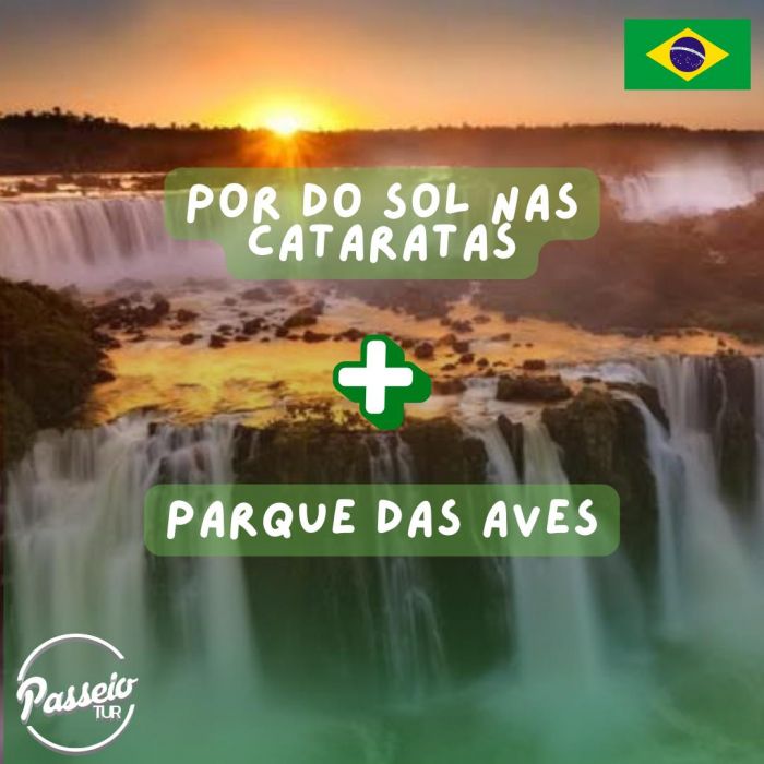 Pr do sol nas Cataratas 